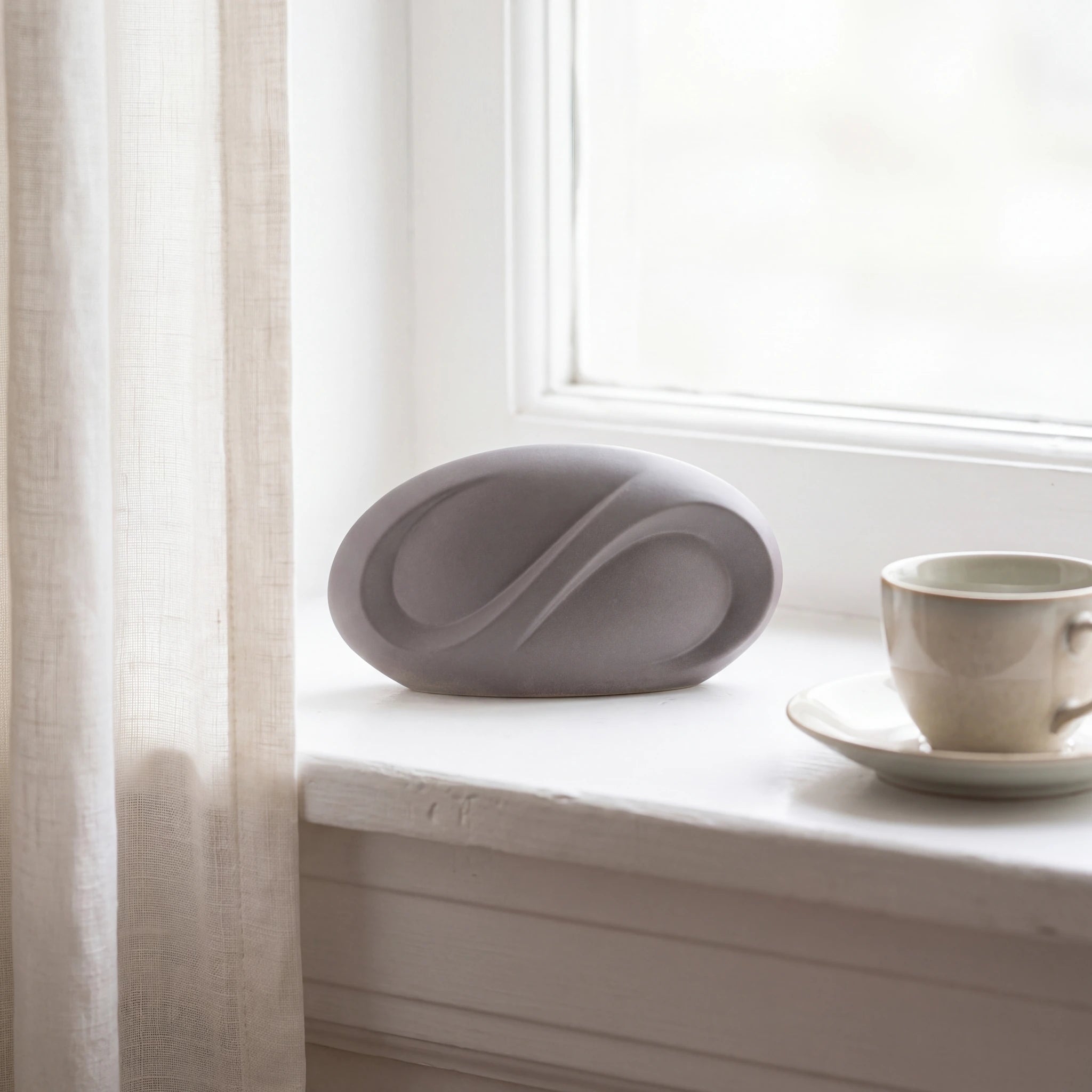 Infinity Small Urn for Ashes in Matte Grey