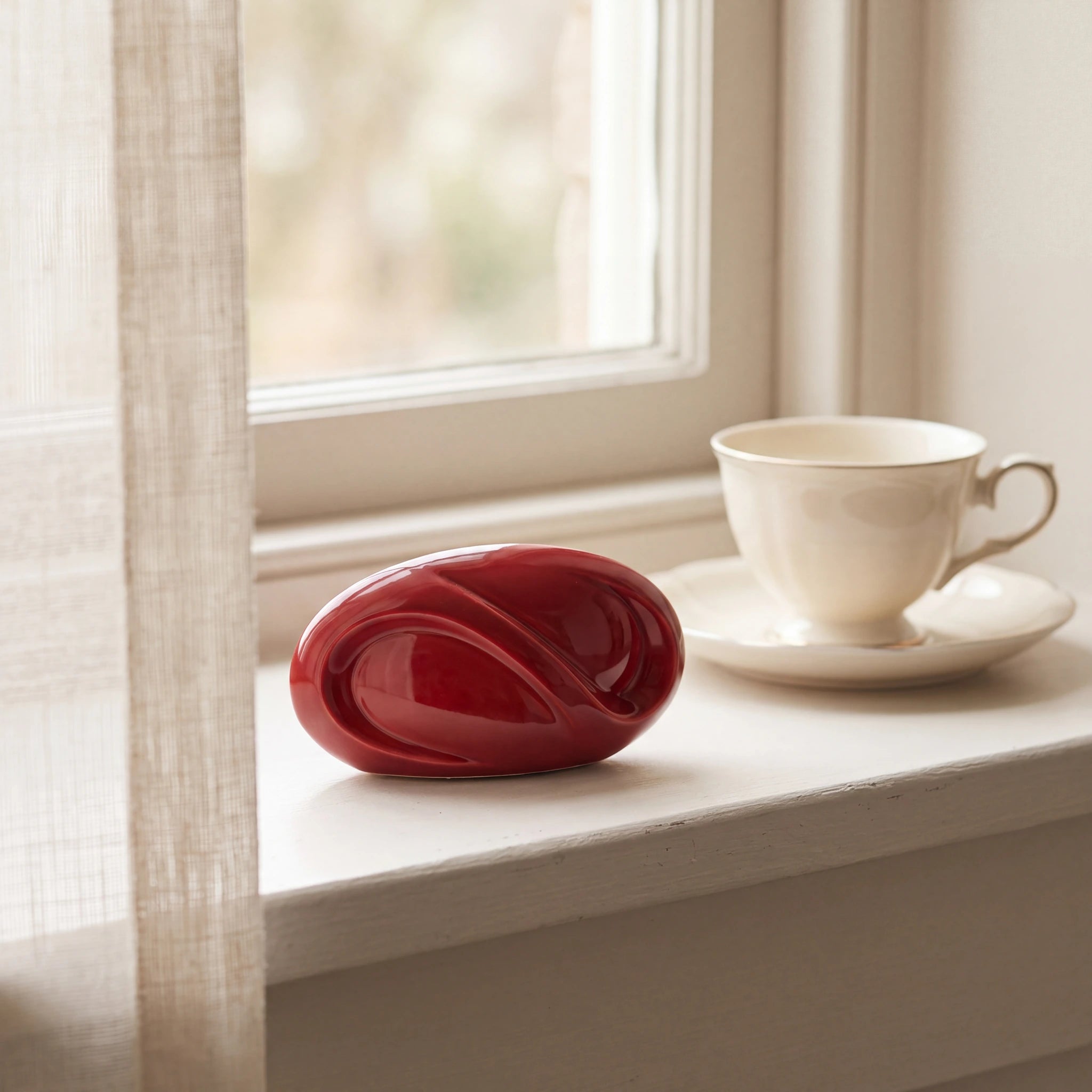 Infinity Small Urn for Ashes in Red