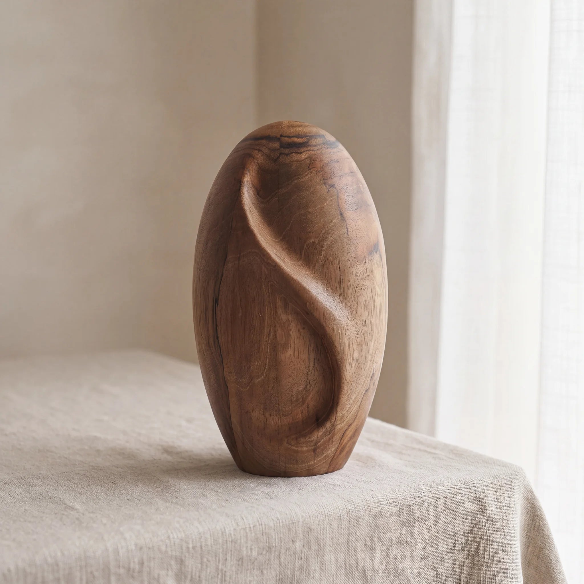 Infinity Wooden Urn for Ashes - Genuine Walnut