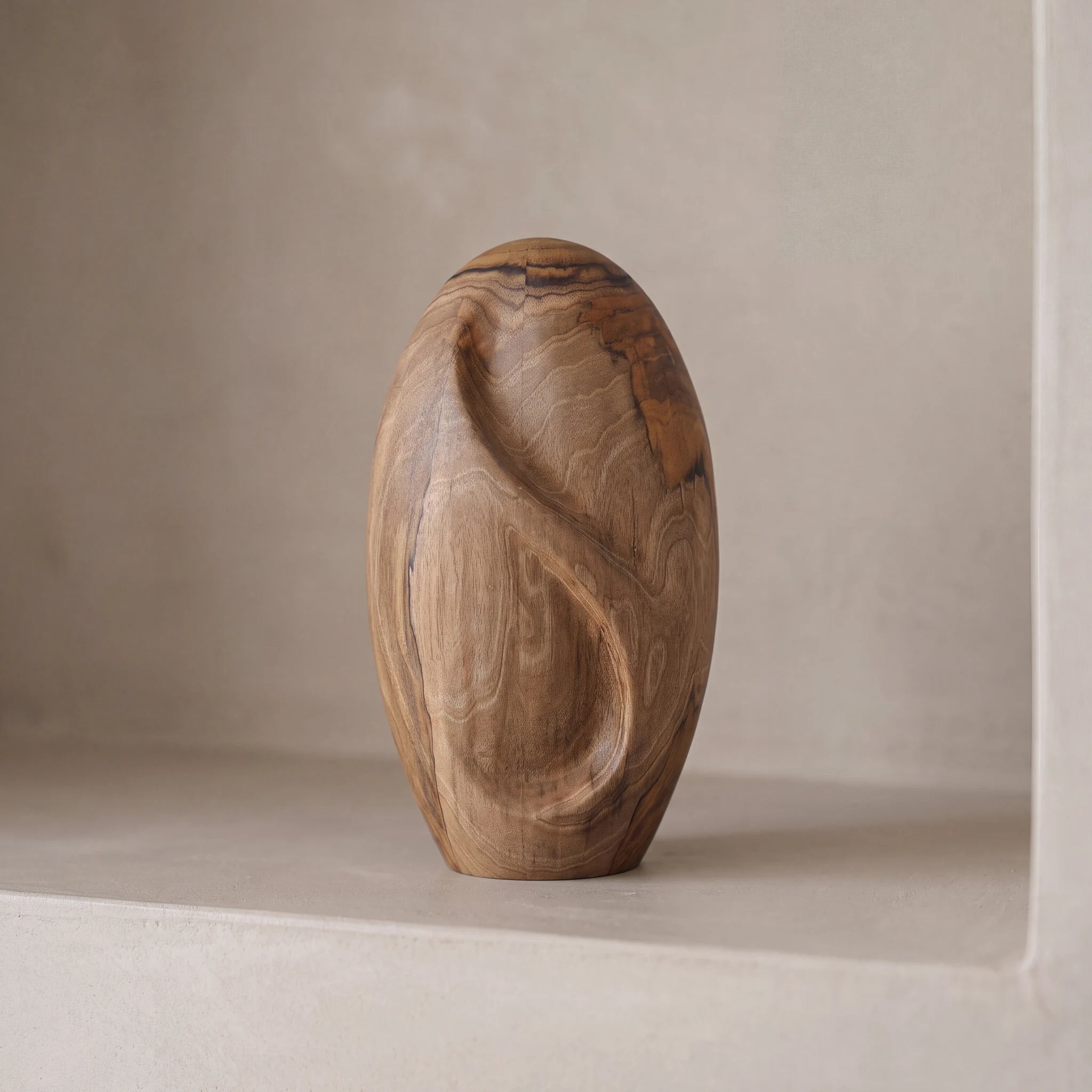 Infinity Wooden Urn for Ashes - Genuine Walnut