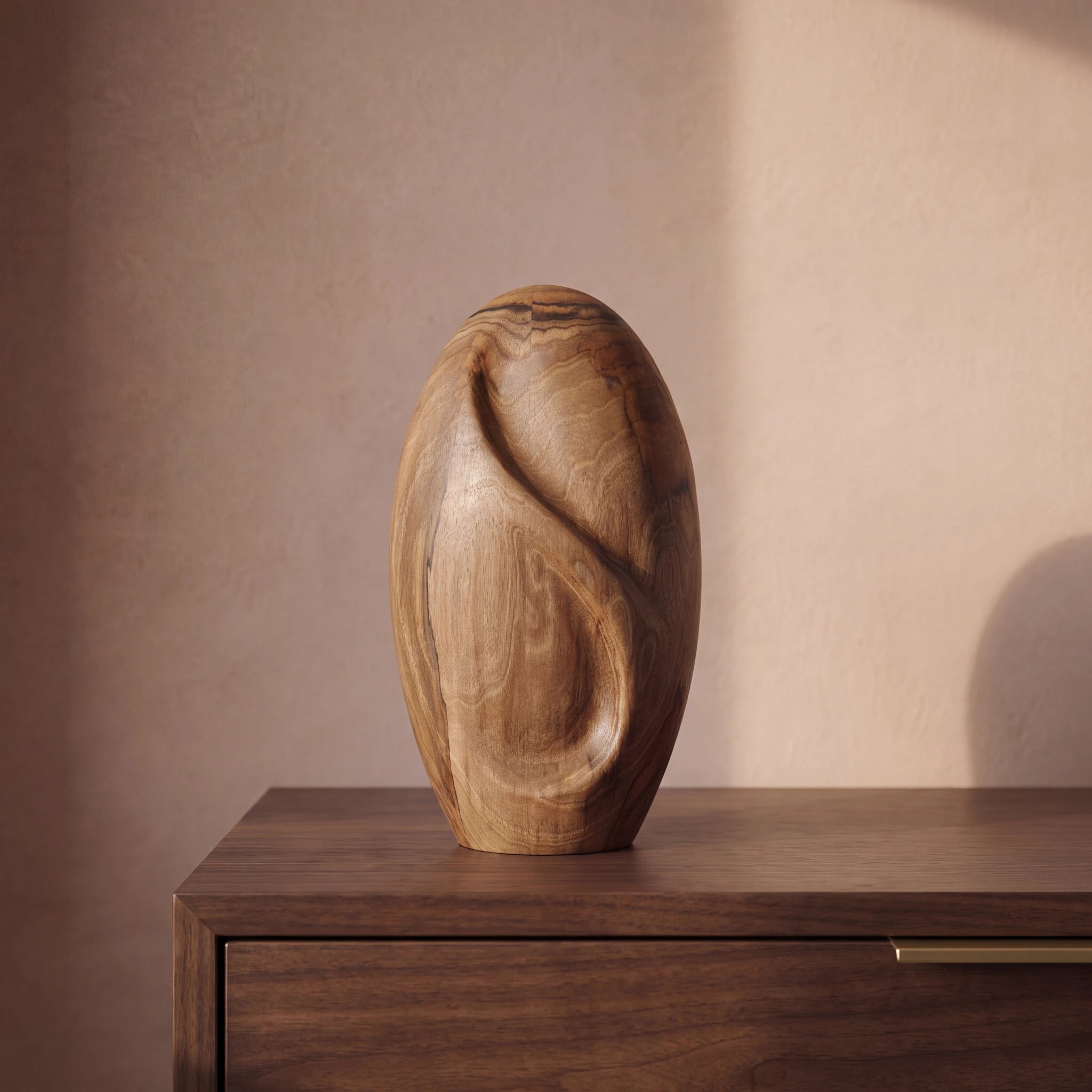 Infinity Wooden Urn for Ashes - Genuine Walnut