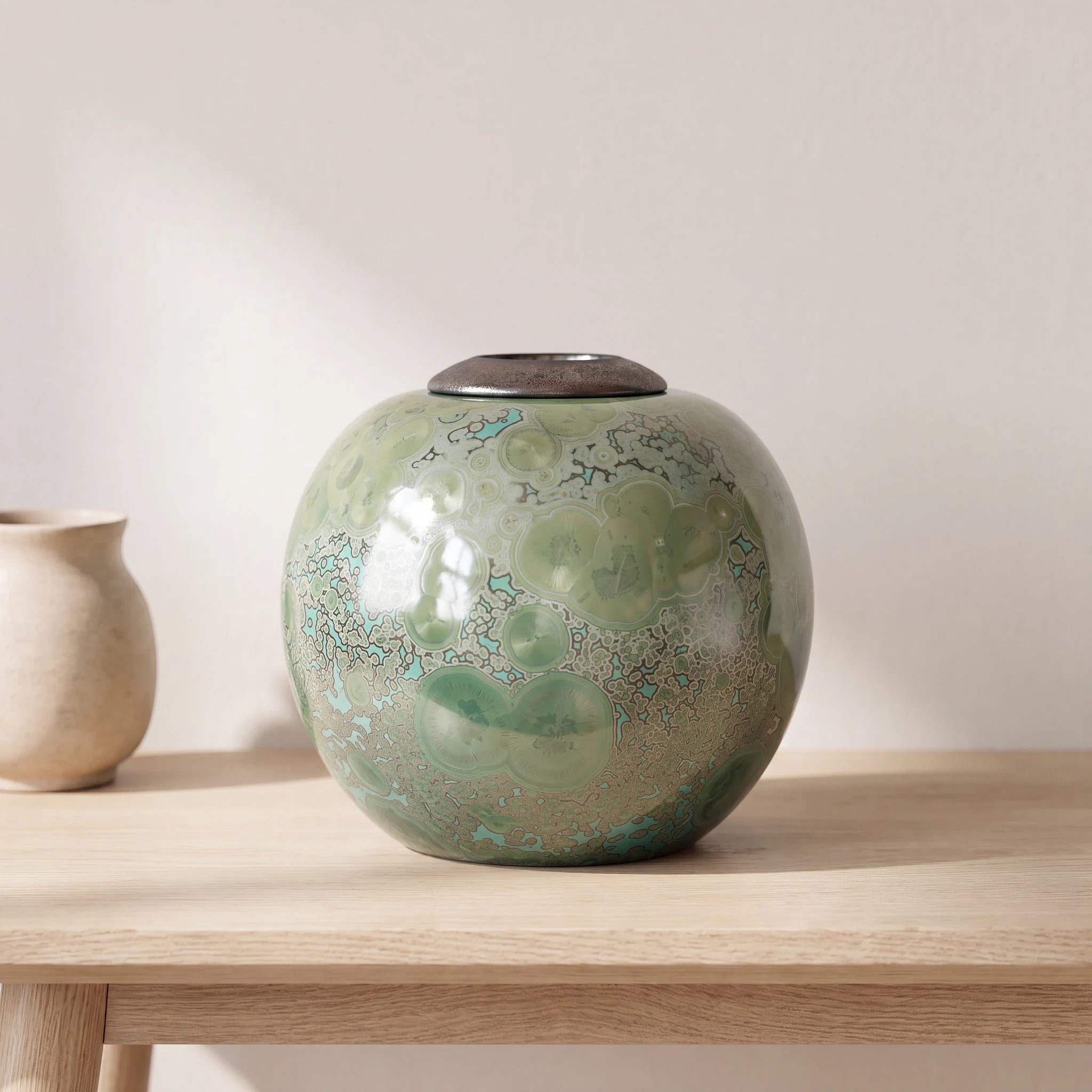Jadeite Adult Cremation Urn for Ashes