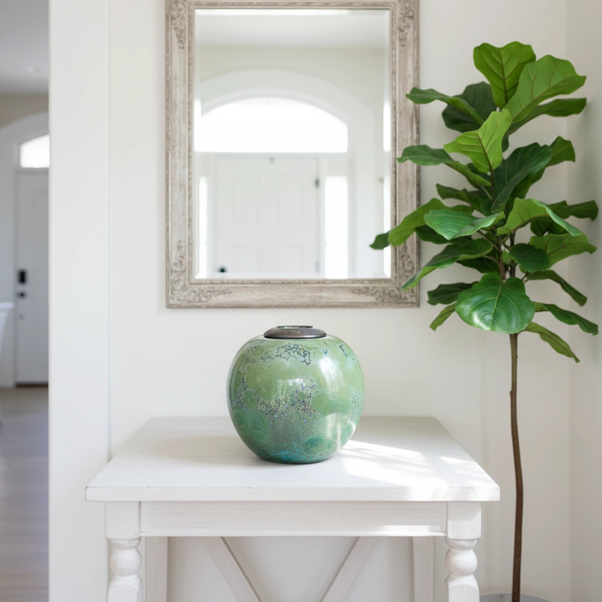 Jadeite Adult Cremation Urn for Ashes