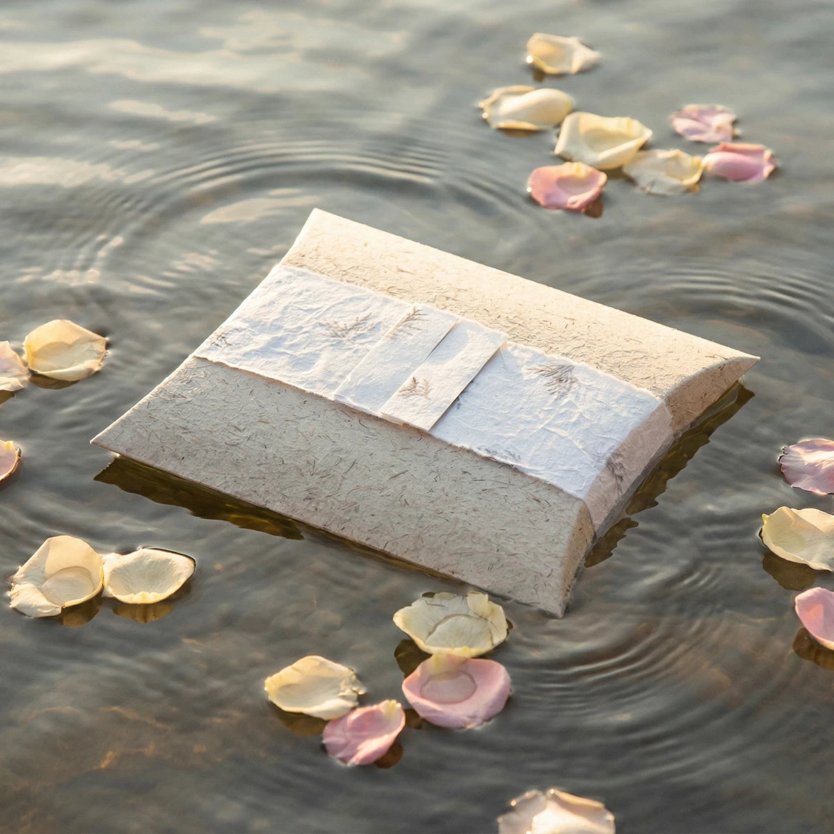 Journey Biodegradable Water Urn for Ashes - Natural (Beige) – Medium