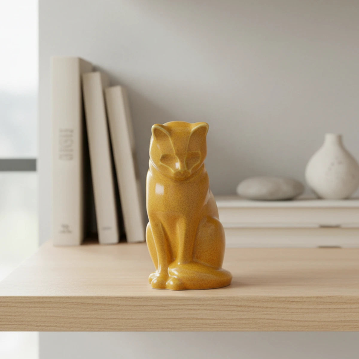 Kitten Urn for Ashes in Amber