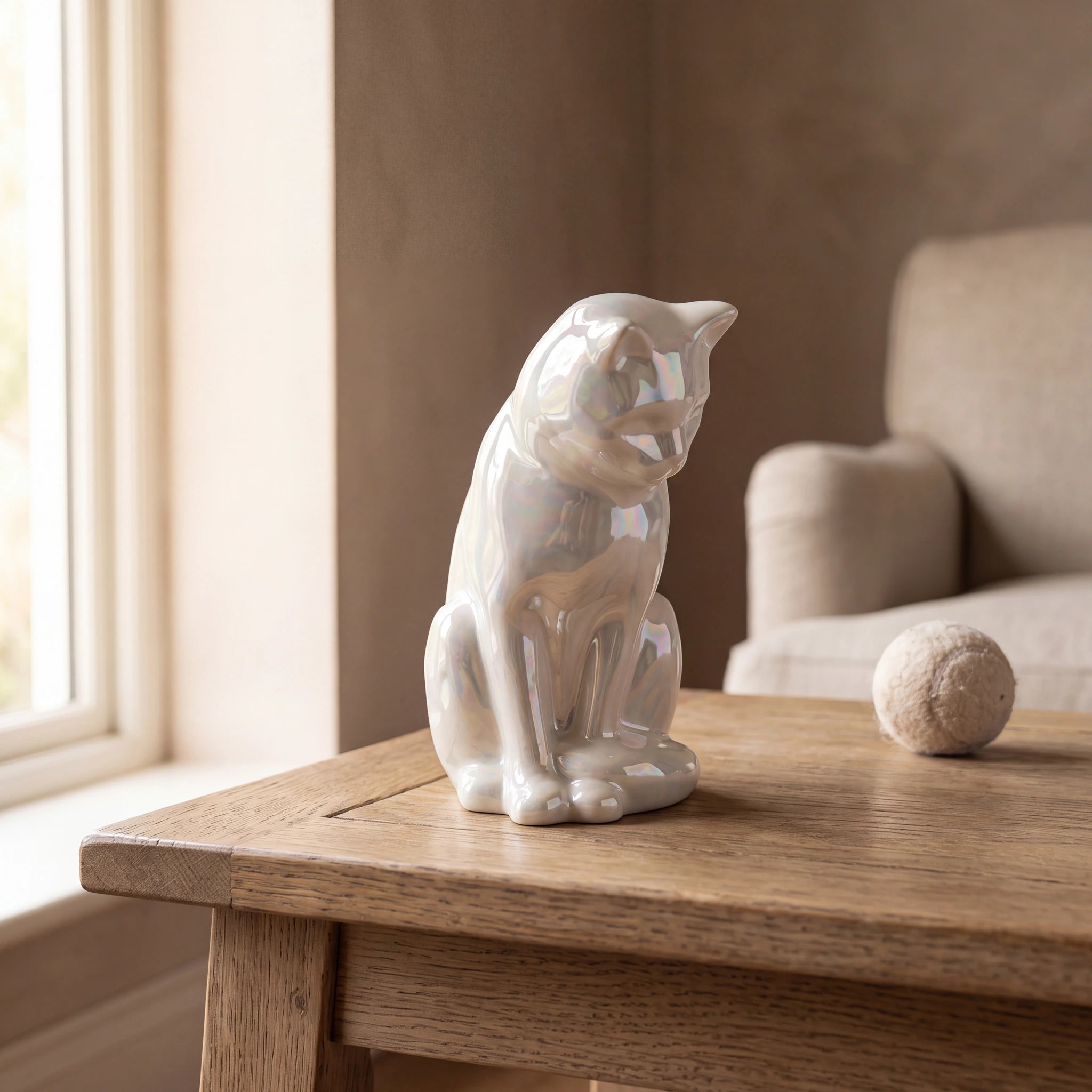 Kitten-Urn-for-Ashes-in-Pearlescent-White-pet_reading_nook