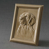 Labrador Portrait Dog Urn for Ashes in Beige