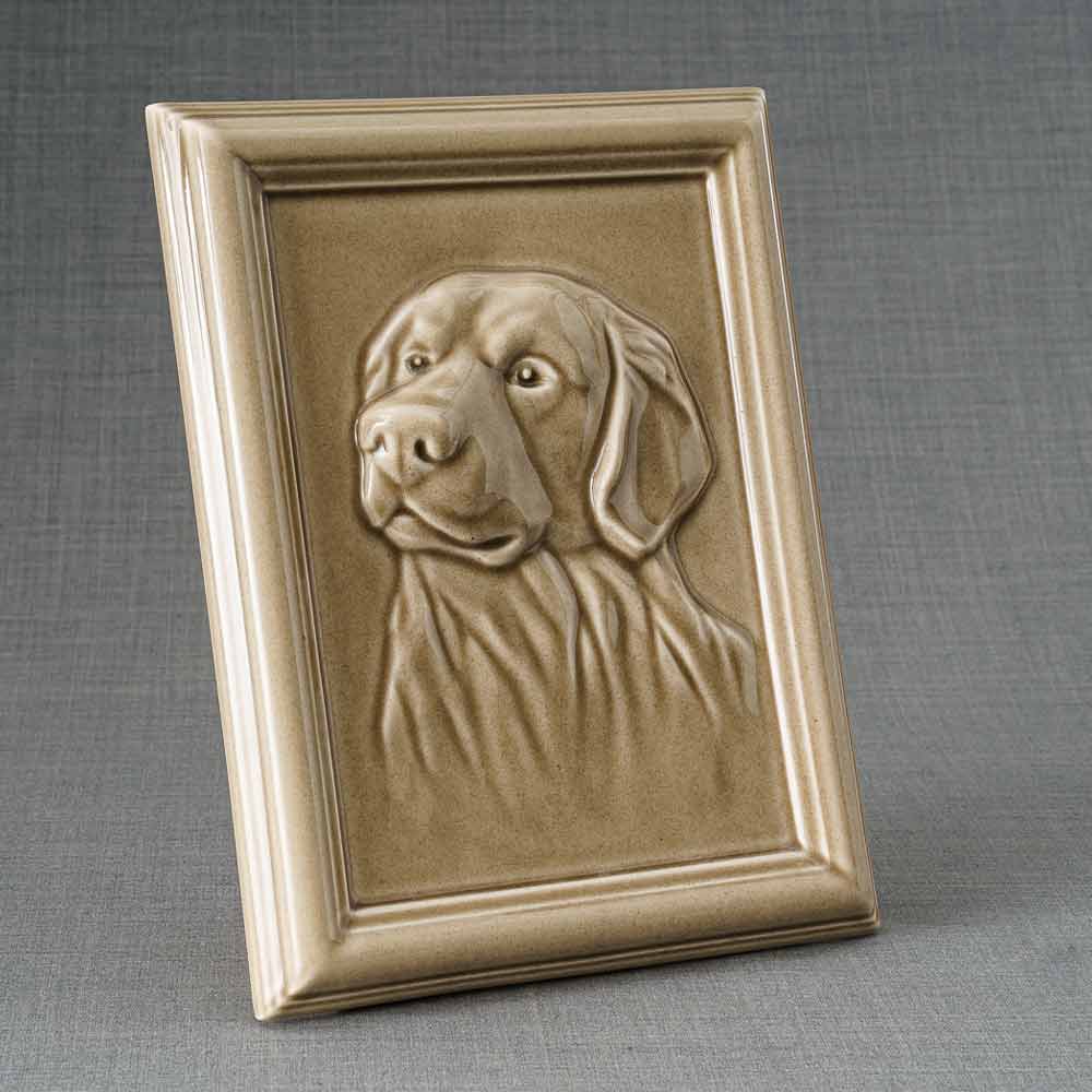 Labrador Pet Urn For Dogs Ashes Beige Right View
