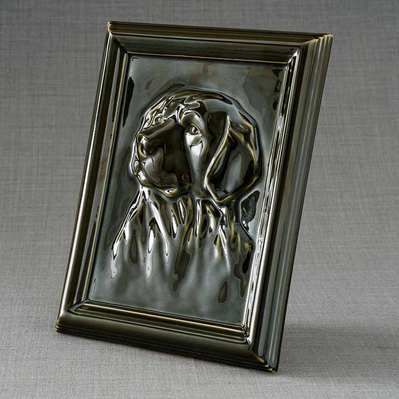 Labrador Portrait Dog Urn for Ashes in Brown