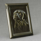 Labrador Portrait Dog Urn for Ashes in Brown
