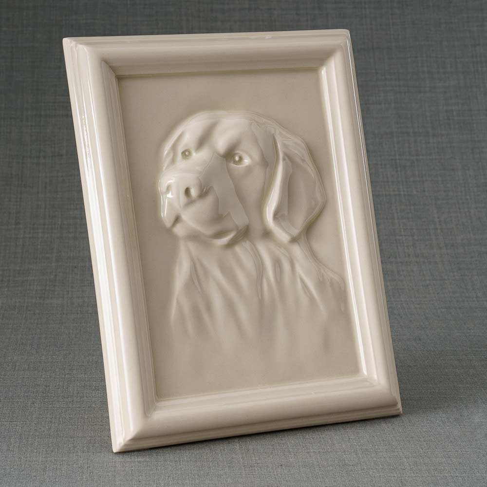 Labrador Pet Urn For Dogs Ashes Cream Right View