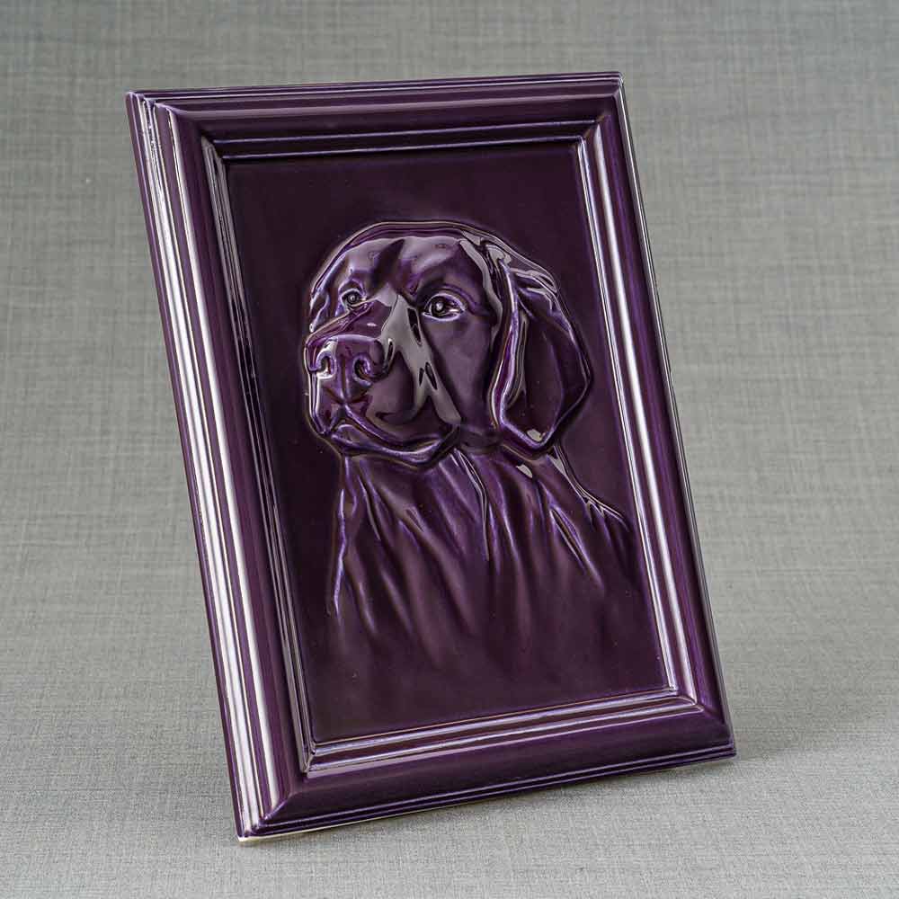 Labrador Pet Urn For Dogs Ashes Purple Right View