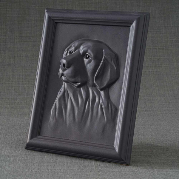 Labrador Pet Urn For Dogs Ashes Matte Grey Left View