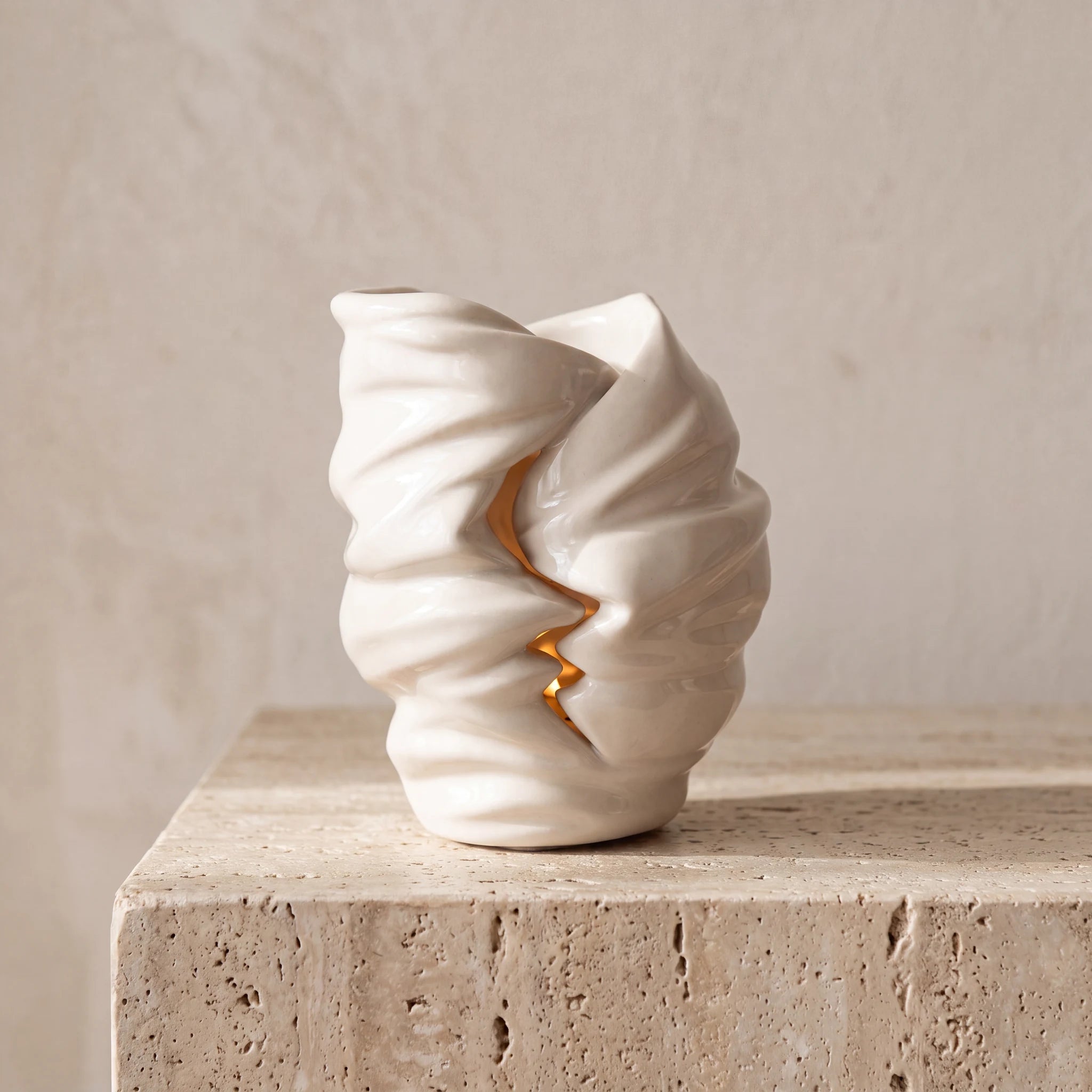 Light Adult Cremation Urn for Ashes in Cream