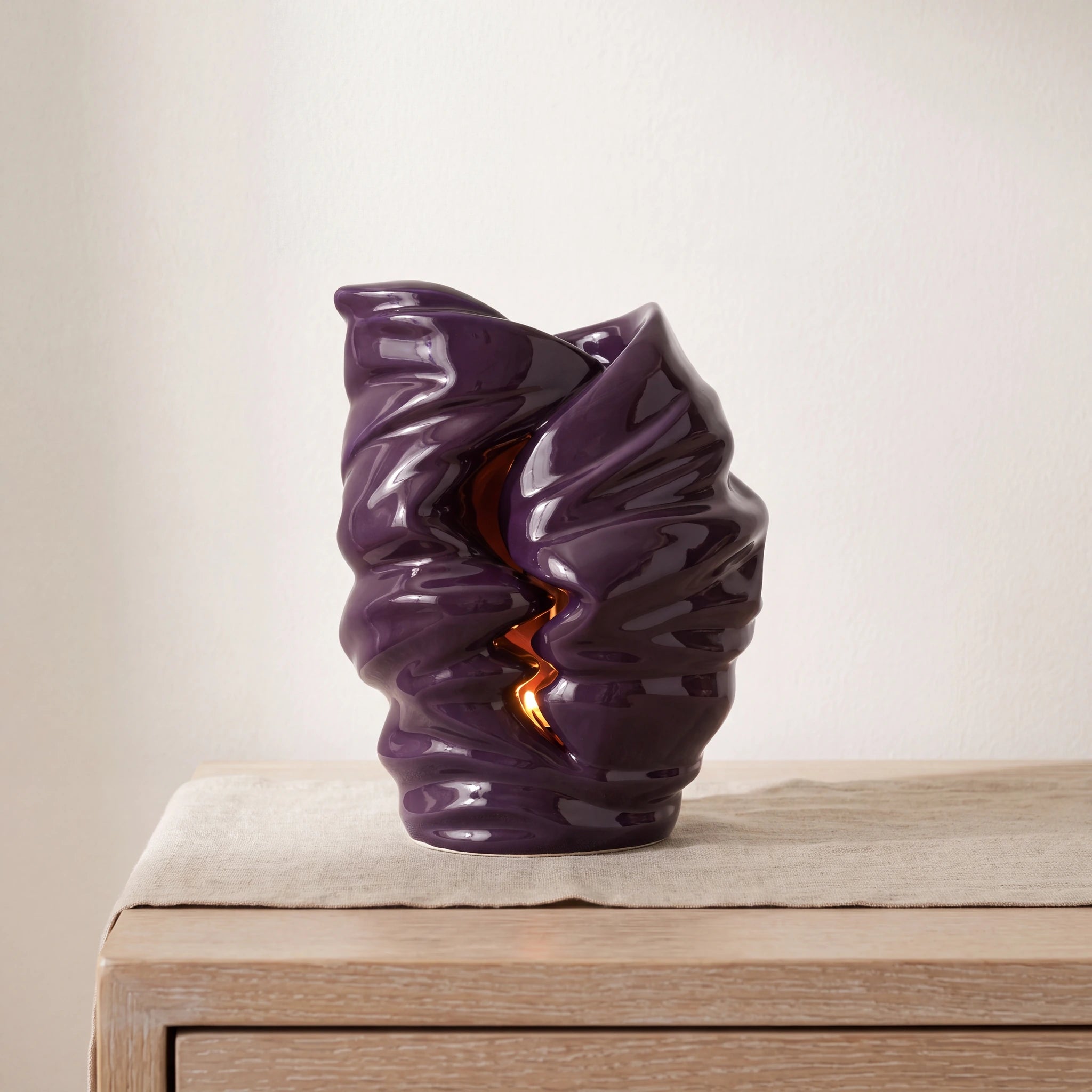 Light Adult Cremation Urn for Ashes in Violet