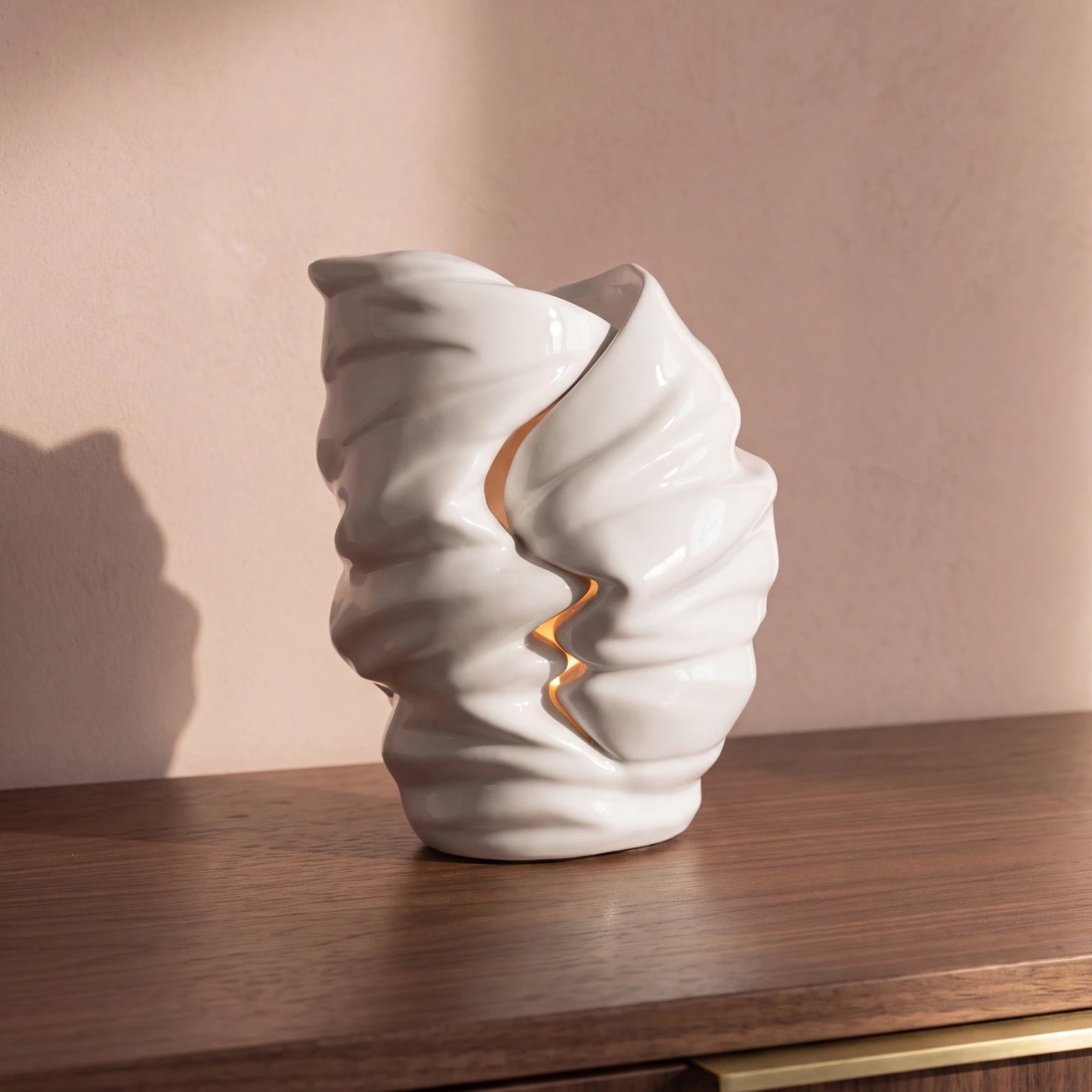 Light Adult Cremation Urn for Ashes in White