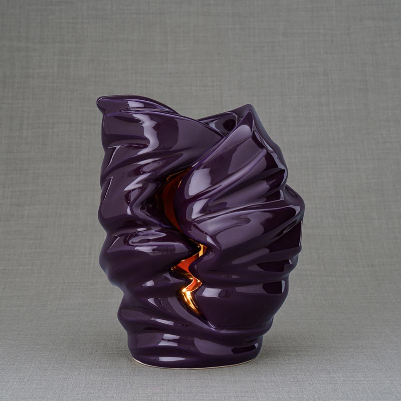 Light Adult Cremation Urn for Ashes in Violet