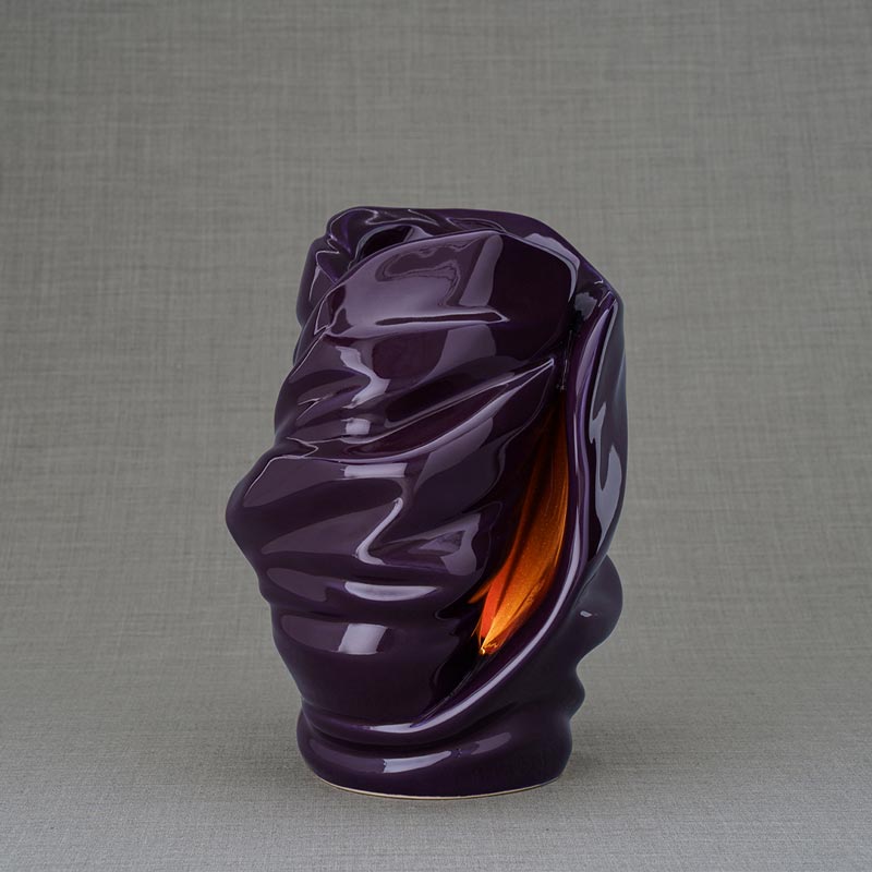 Light Adult Cremation Urn for Ashes in Violet