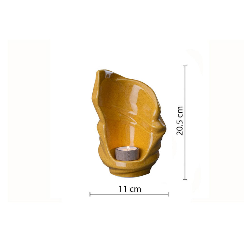 Light Small Urn for Ashes in Amber