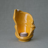 Light Small Urn for Ashes in Amber