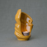 Light Small Urn for Ashes in Amber