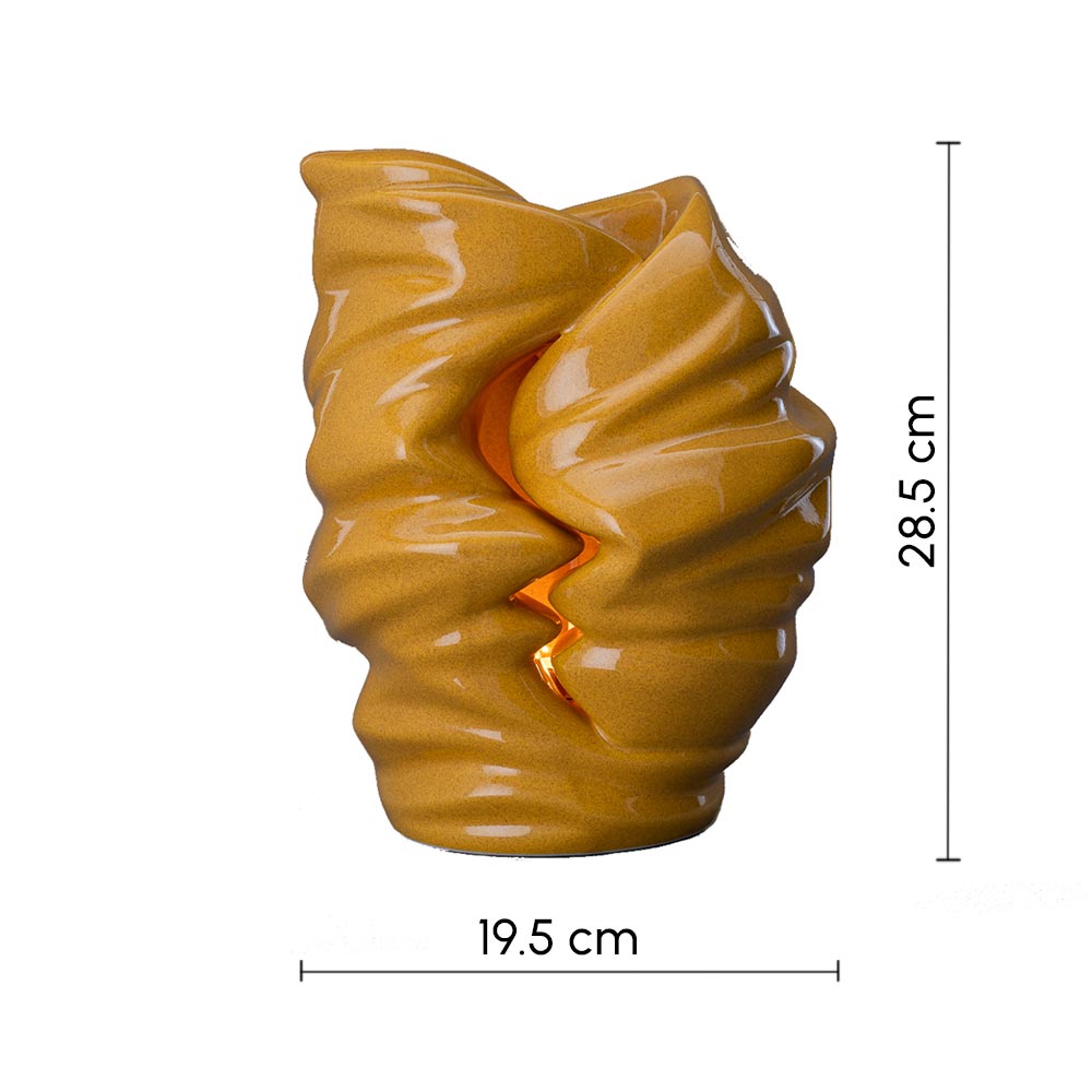 Light Cremation Urn for Ashes Amber Dimensions