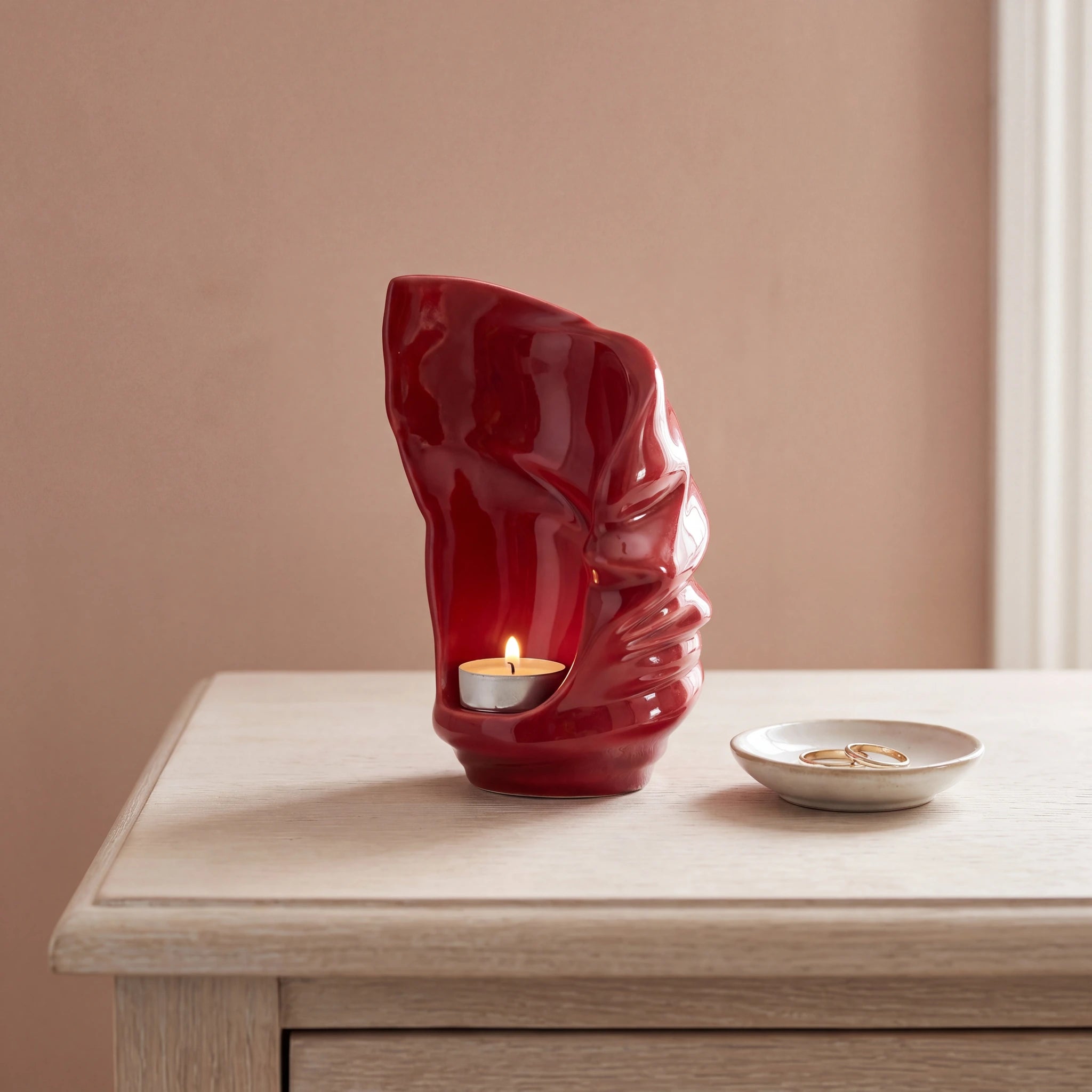 Light-Small-Urn-for-Ashes-in-Red-keepsake_ring_dish-Left-Angle