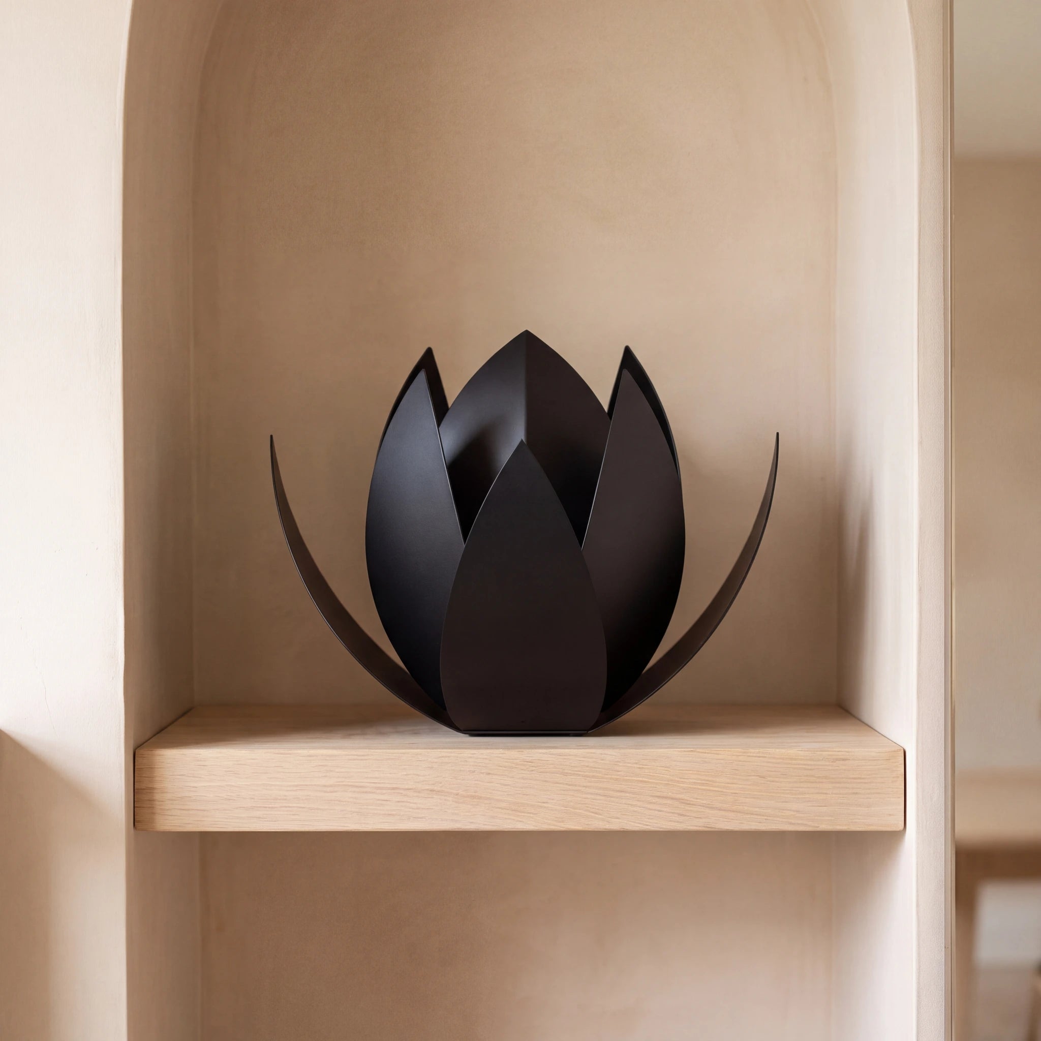 Lotus-Companion-Urns-for-Two-Adults-in-Matte-Black-Stainless-Steel-amto_alcove
