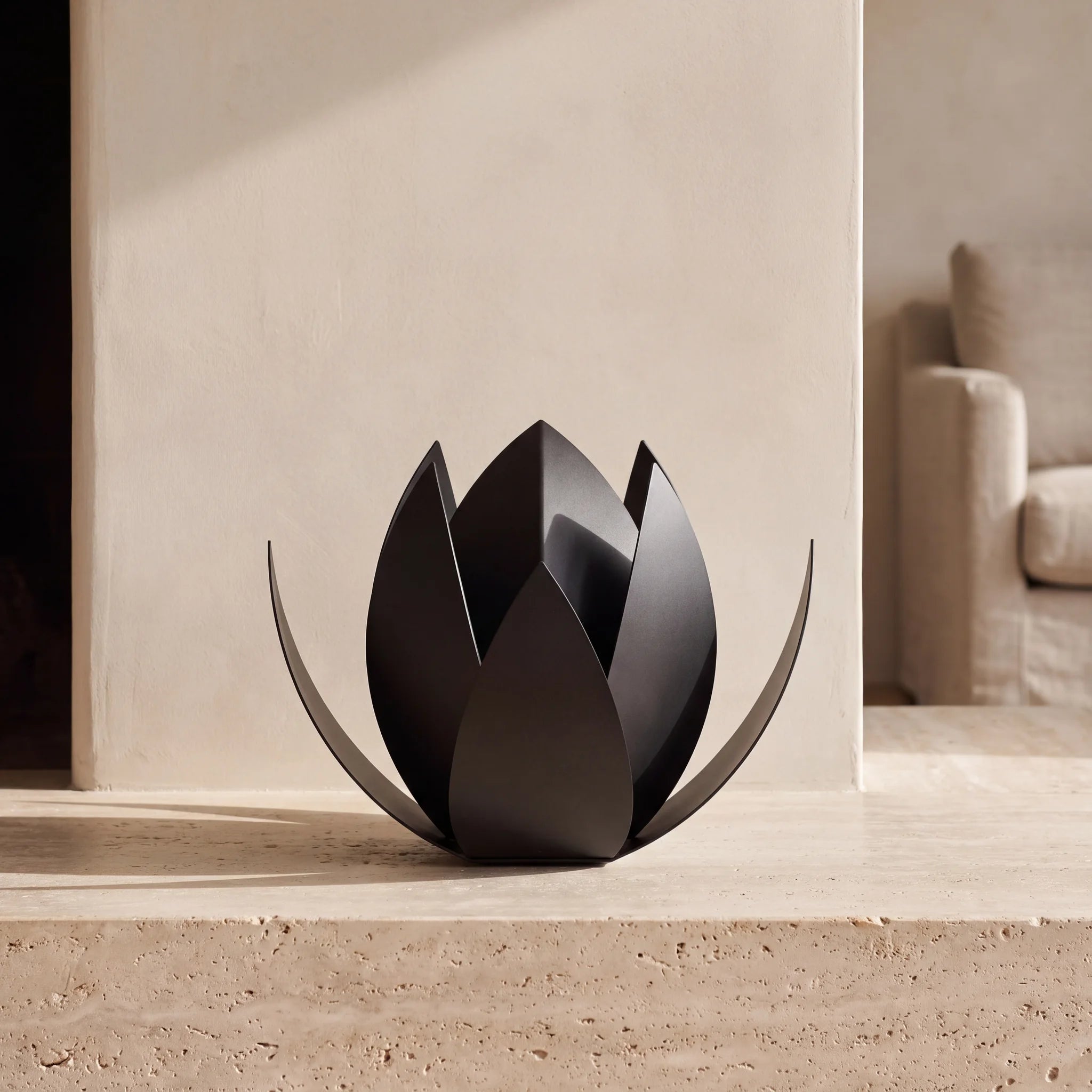 Lotus-Companion-Urns-for-Two-Adults-in-Matte-Black-Stainless-Steel-amto_hearth