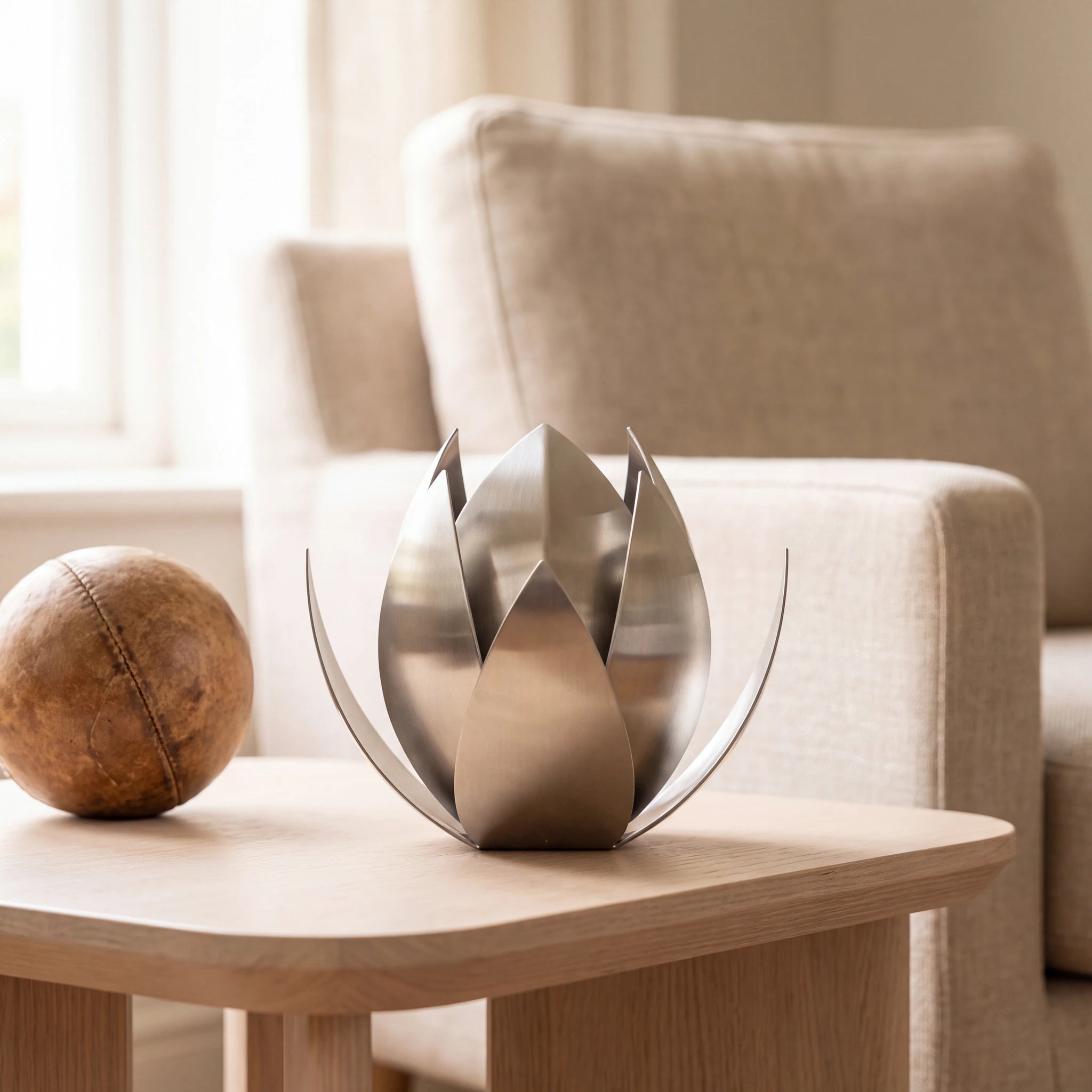 Lotus-Pet-Urn-for-Ashes-in-Stainless-Steel-pet_reading_nook