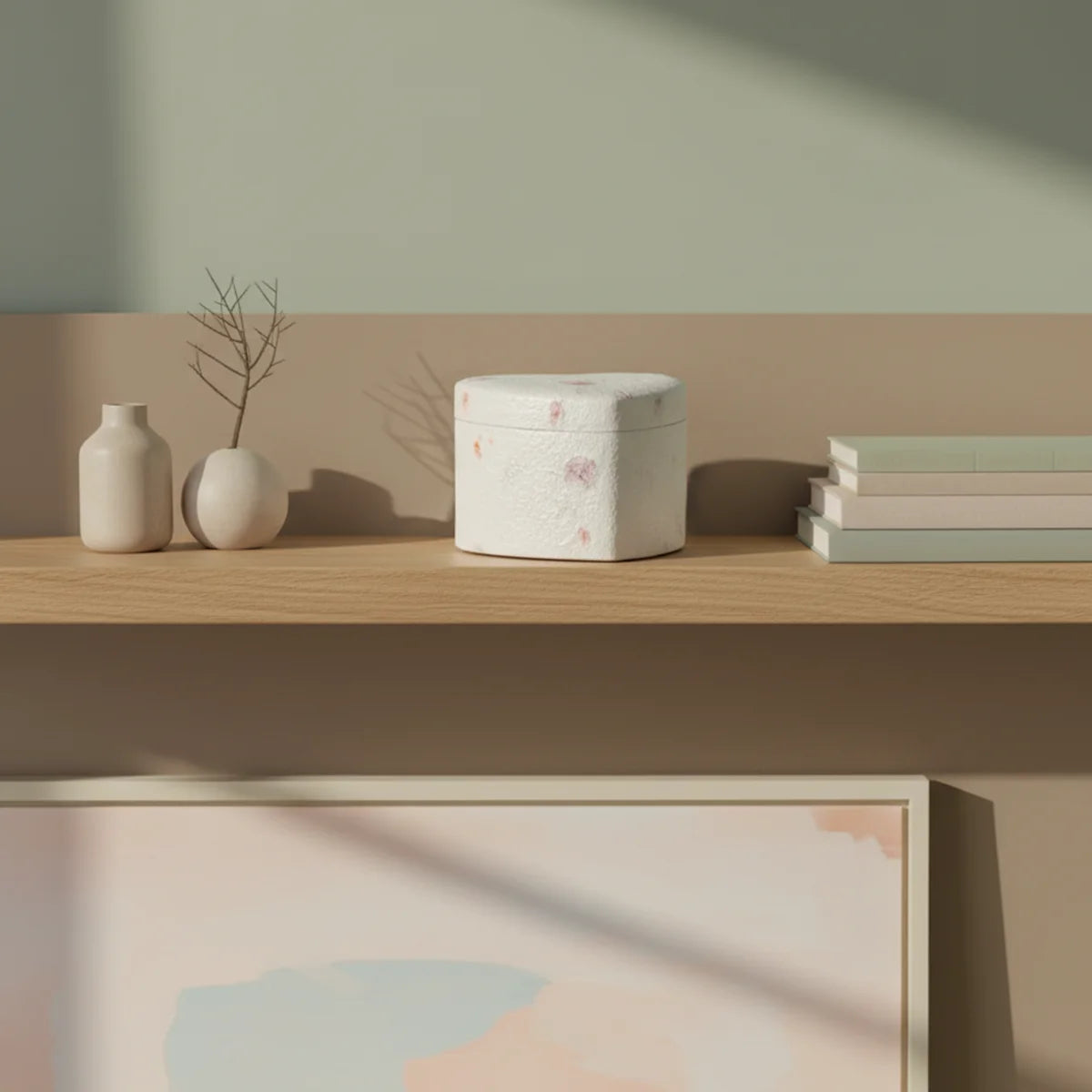 Love Heart Biodegradable Urn for Ashes - Small