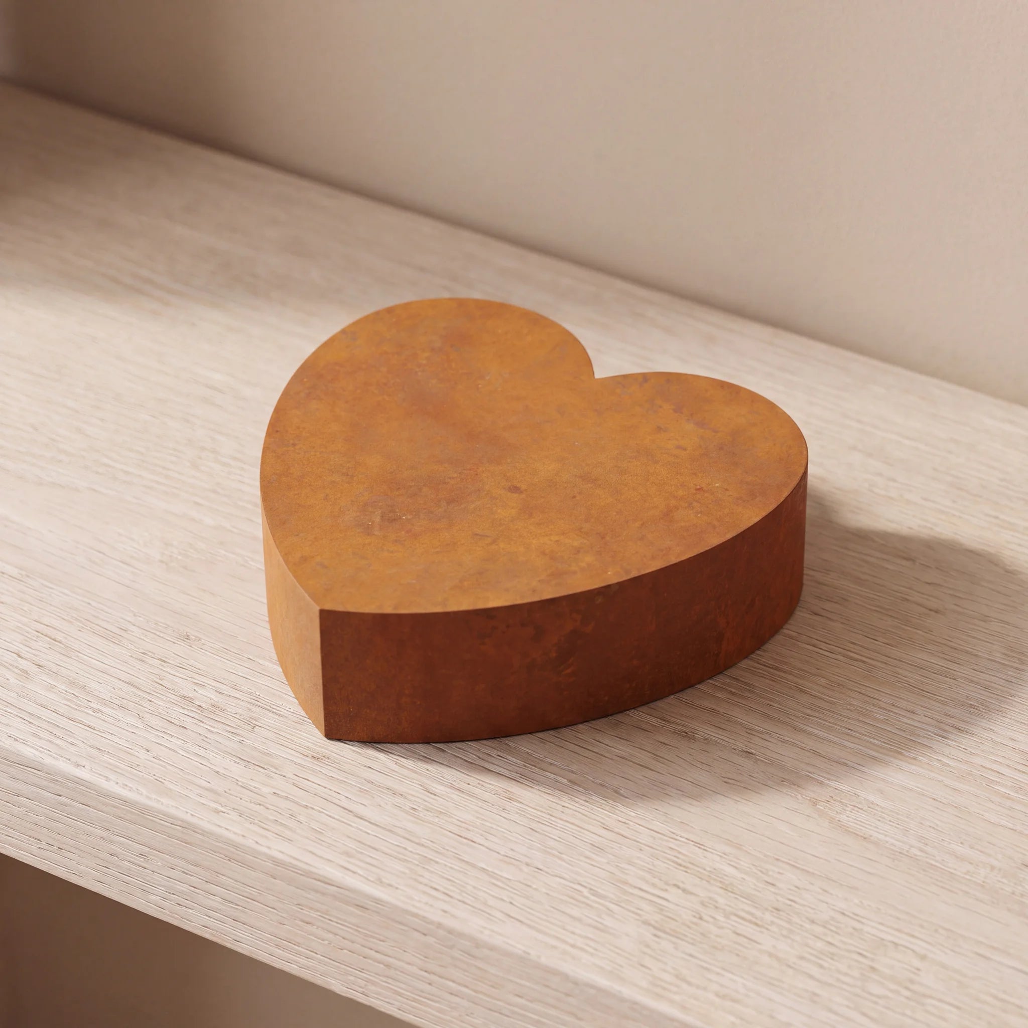 Love-Heart-Medium-Urn-for-Ashes-in-Corten-Steel-heart_limewash_above
