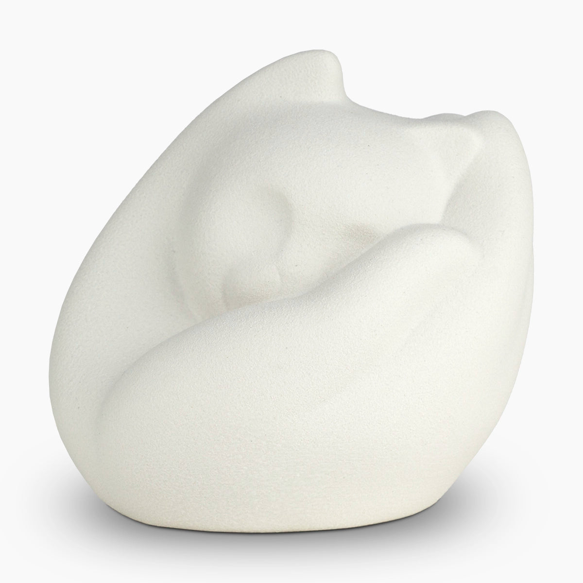 Loving Hands Cat Pet Urn for Ashes in White