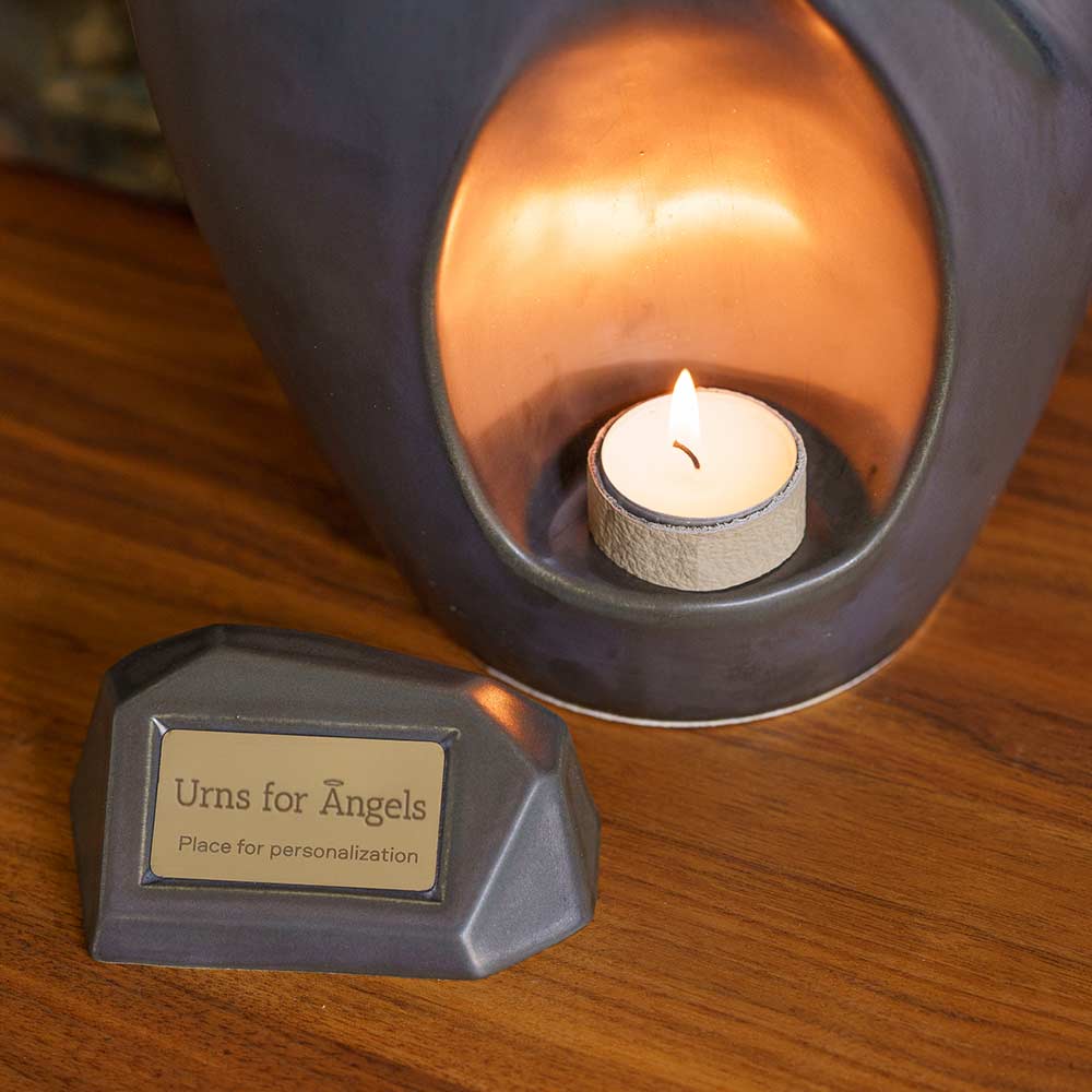 Infinity Adult Cremation Urn for Ashes in Matte Black