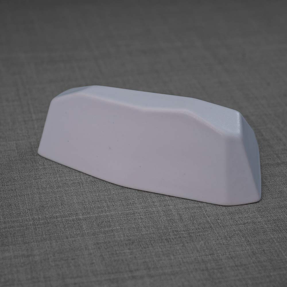 Memorial Nameplate Holder Matte White Behind
