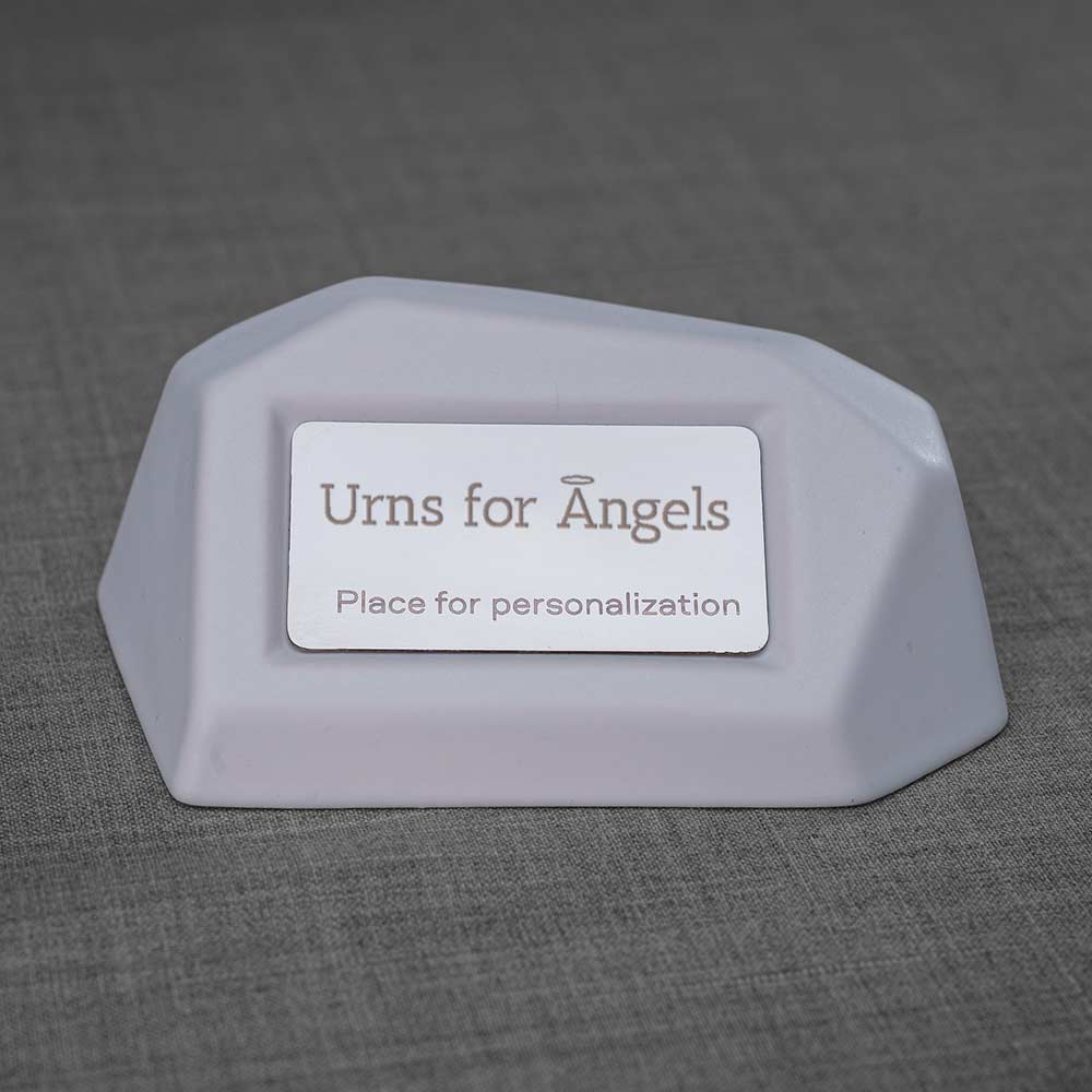 Memorial Nameplate Holder Matte White