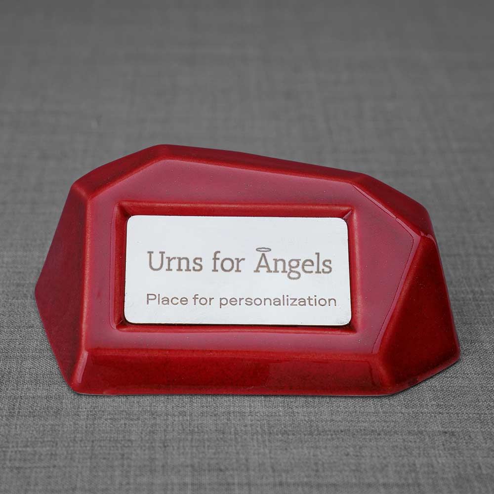 Memorial Nameplate Holder Red