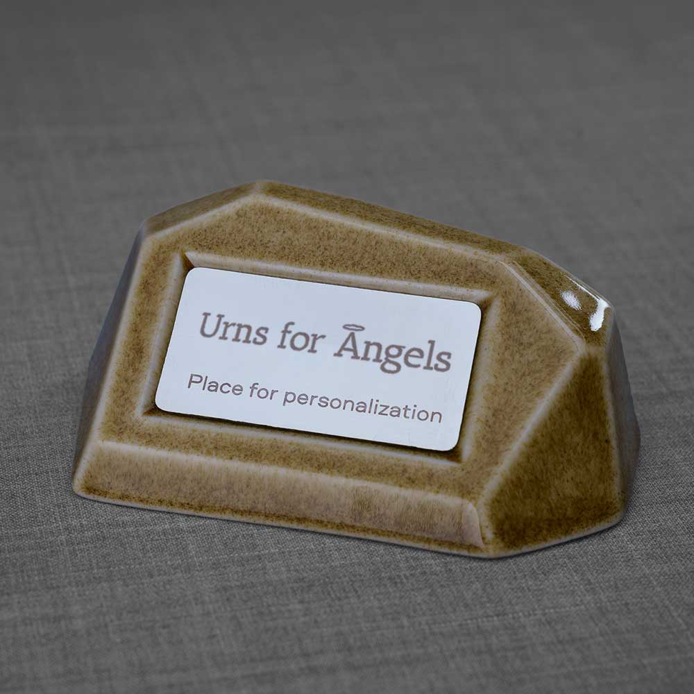 MemorialNameplateHolder Beige Grey Left