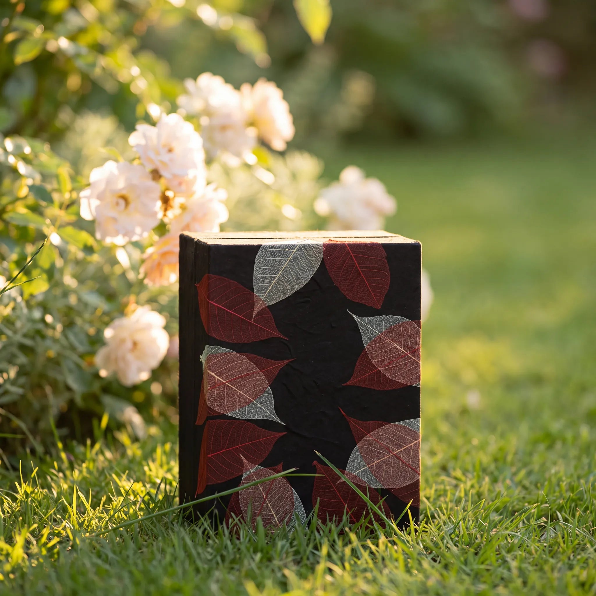 Memory Box Biodegradable Urn for Ashes in Floral Bouquet