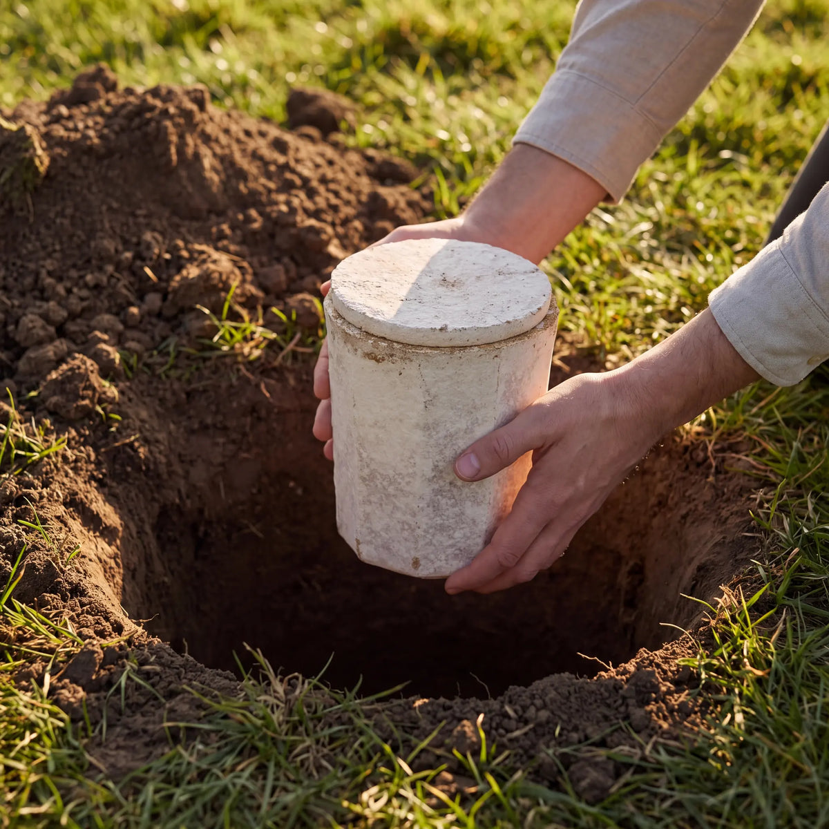 Mycelium Biodegradable Urn for Ashes – Small
