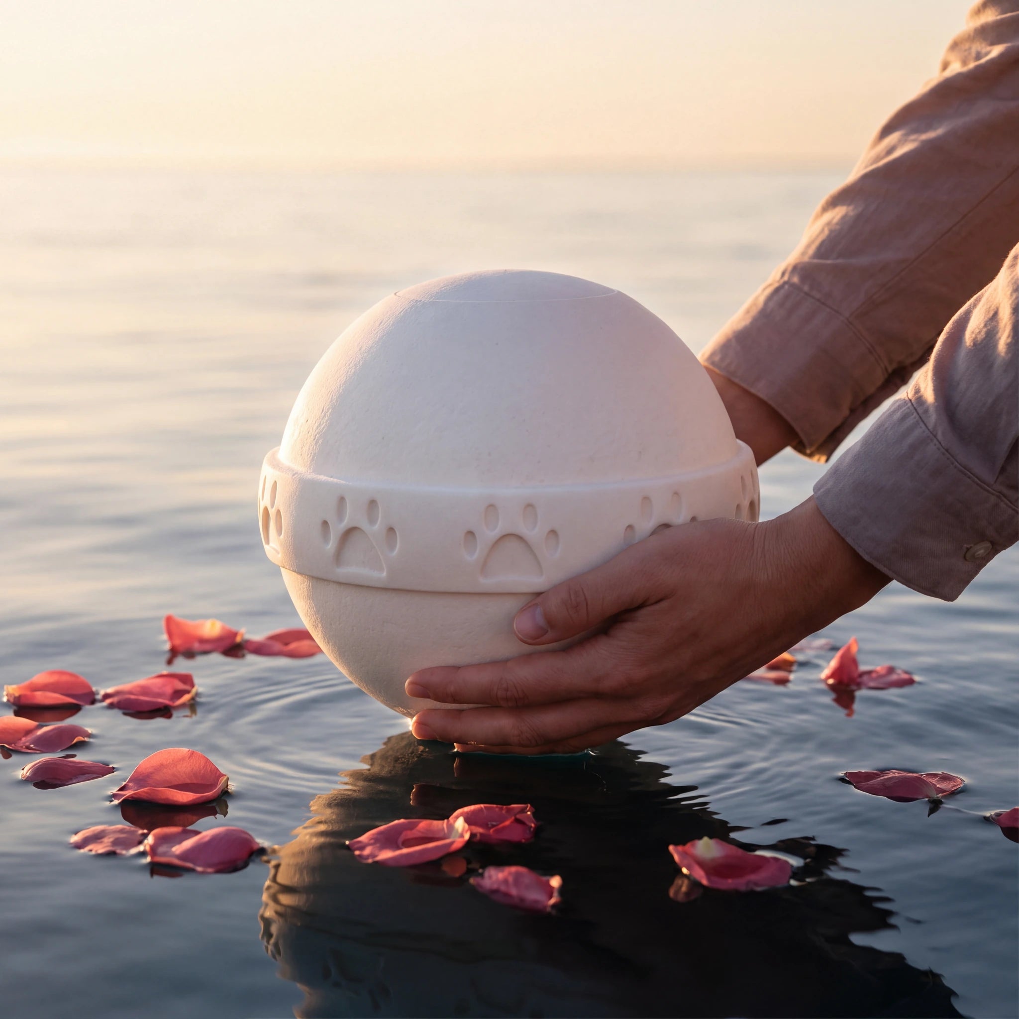 Nu Water Biodegradable Pet Urn for Ashes