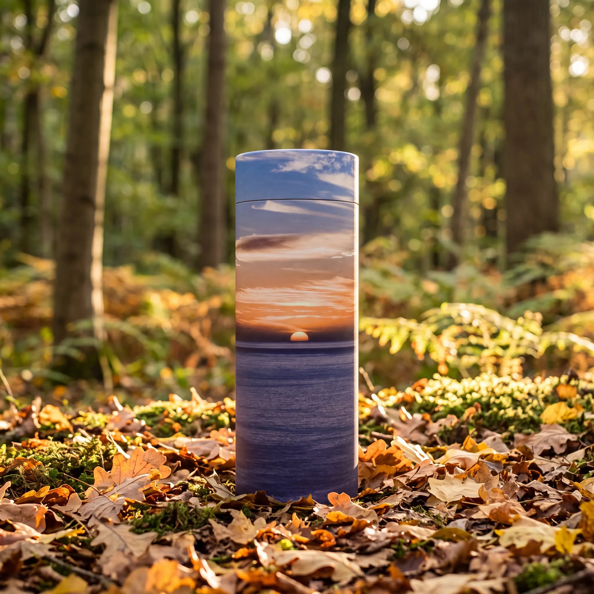 Ocean-Sunset-Eco-Friendly-Scattering-Tube-for-Ashes-Extra-Large-No-7-In-the-Woods