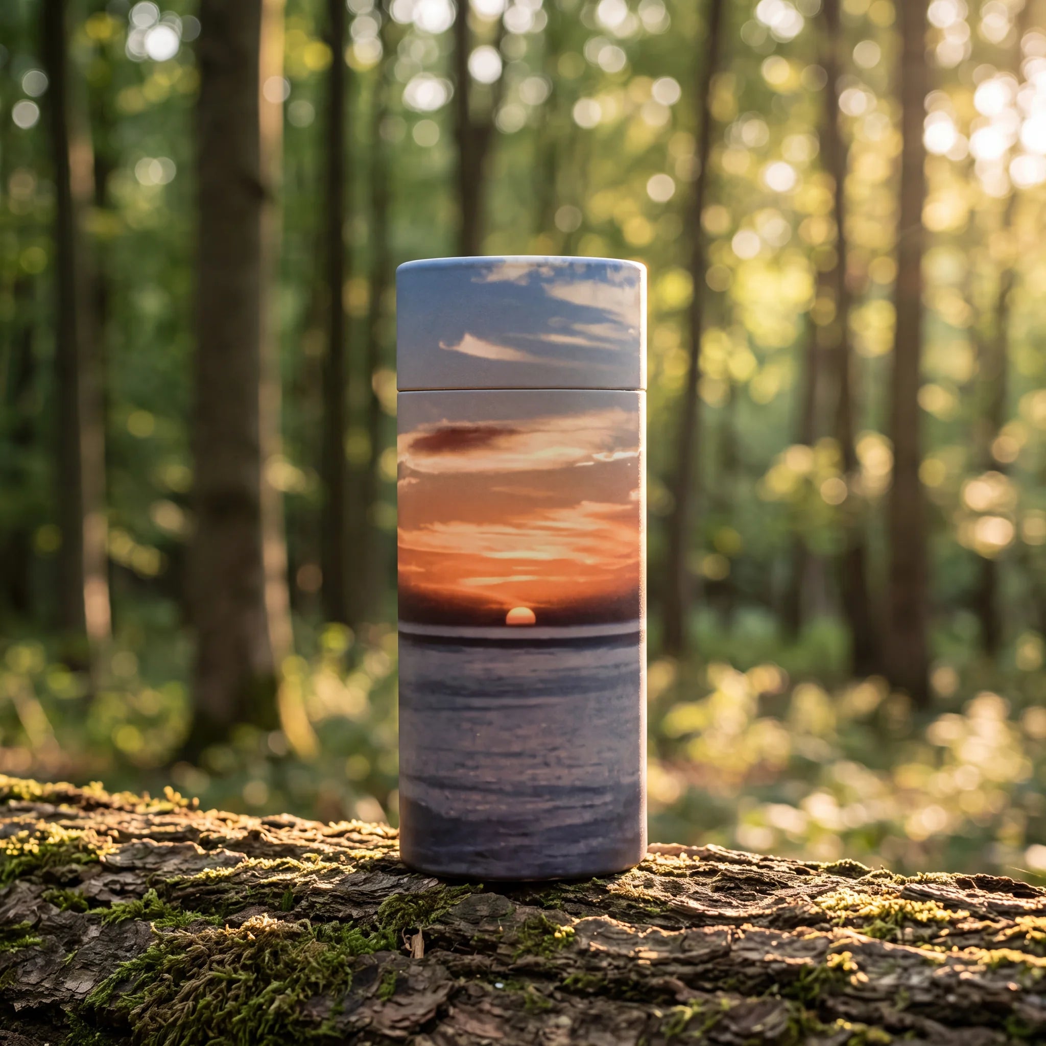 Ocean-Sunset-Eco-Friendly-Scattering-Tube-for-Ashes-Mini-In-the-Woods