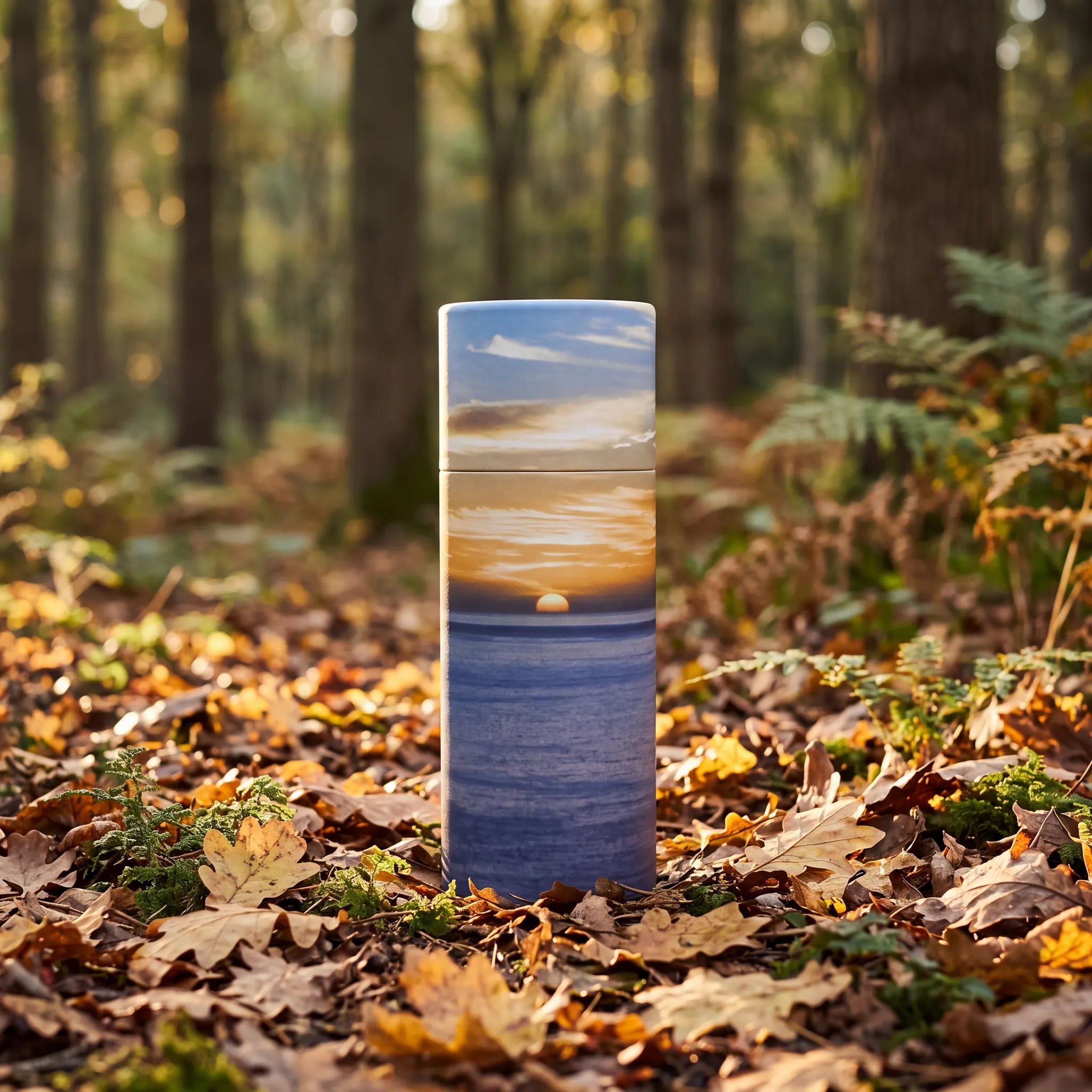 Ocean-Sunset-Eco-Friendly-Scattering-Tube-for-Ashes-Small-Token-In-the-Woods