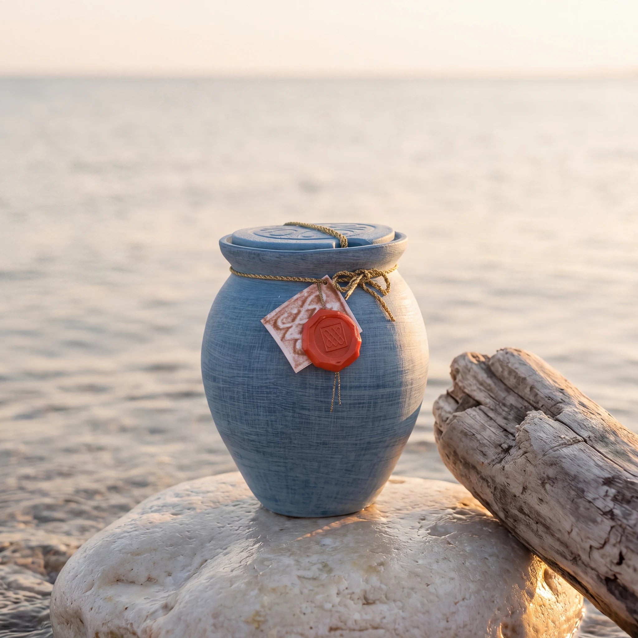 Oceane Roman Biodegradable Water Urn for Ashes - Adult