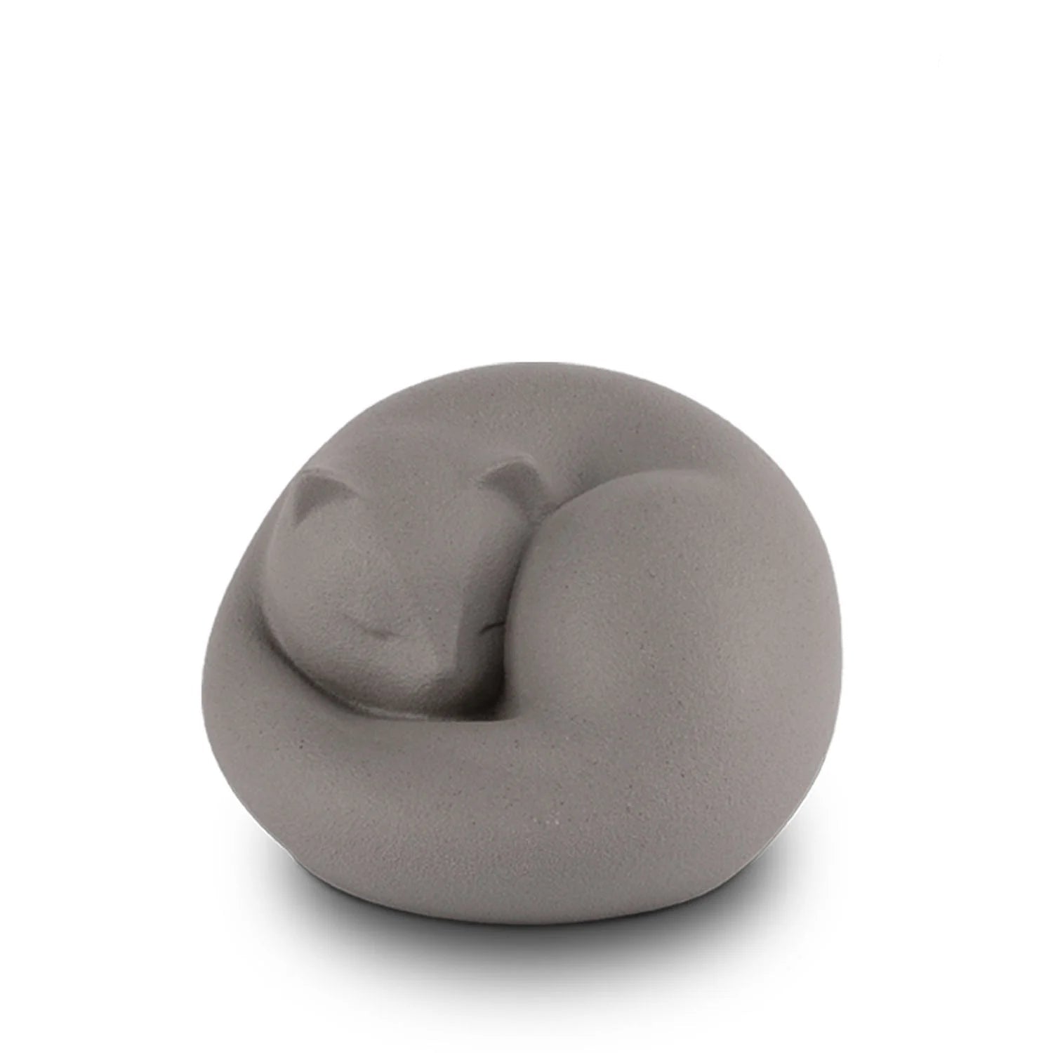 Sleeping Cat Urn for Ashes in Grey