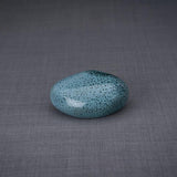 Palm Stone Small Urn for Ashes in Light Blue