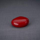 Palm Stone Small Urn for Ashes in Red