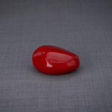 Palm Stone Small Urn for Ashes in Red