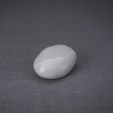 Palm Stone Small Urn for Ashes in White